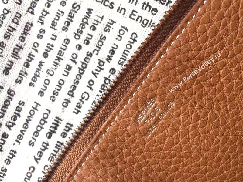 Hermes large wallet tan bag 5045