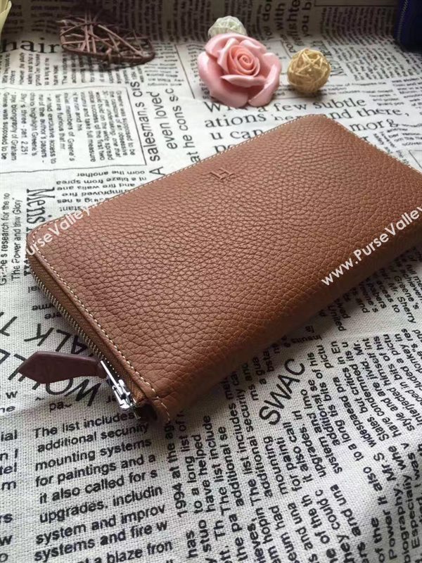 Hermes large wallet tan bag 5045