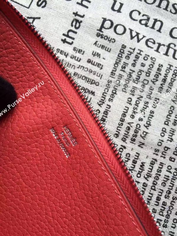 Hermes large wallet red bag 5049