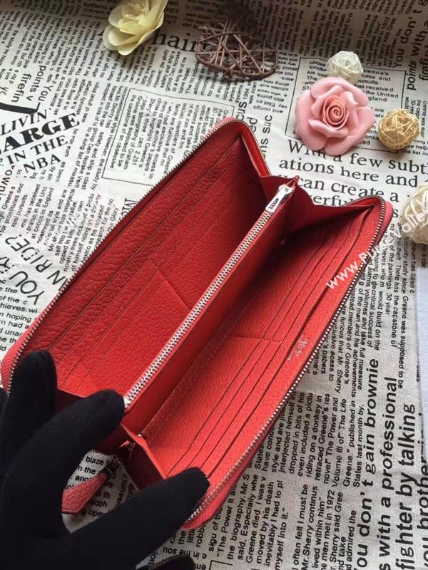 Hermes large wallet red bag 5049