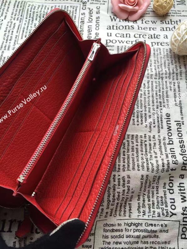 Hermes large wallet red bag 5049
