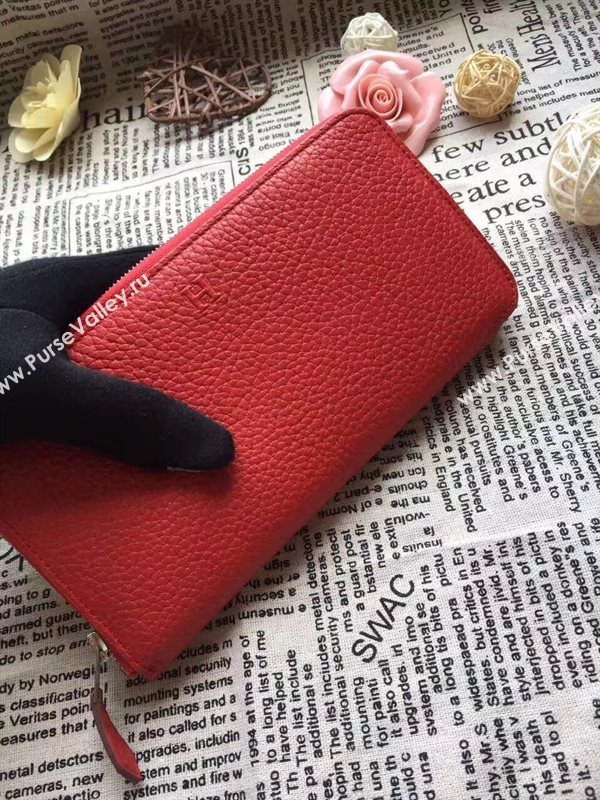 Hermes large wallet red bag 5049