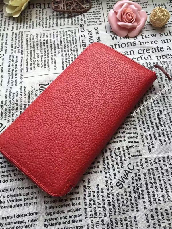 Hermes large wallet red bag 5049