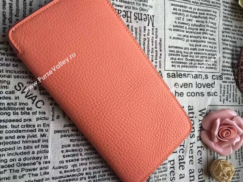 Hermes large wallet orange bag 5050