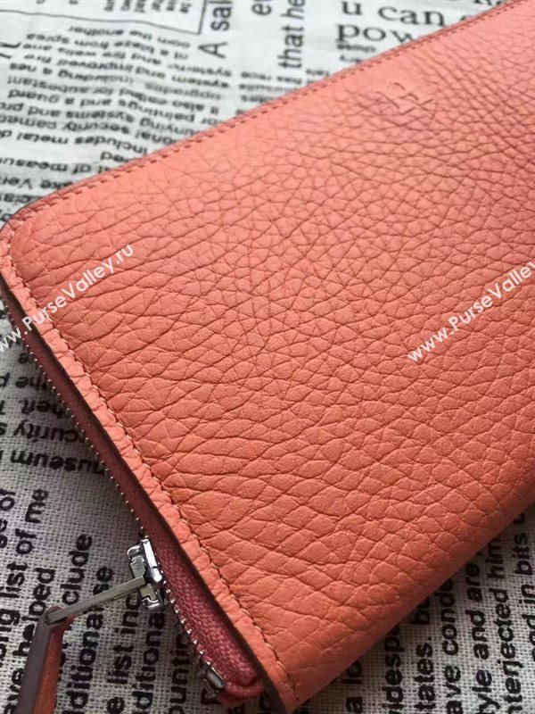 Hermes large wallet orange bag 5050