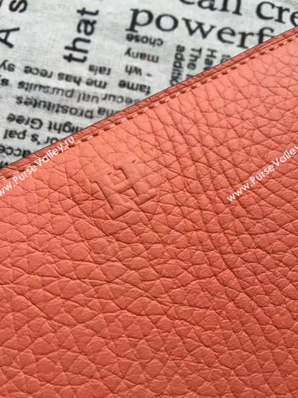 Hermes large wallet orange bag 5050