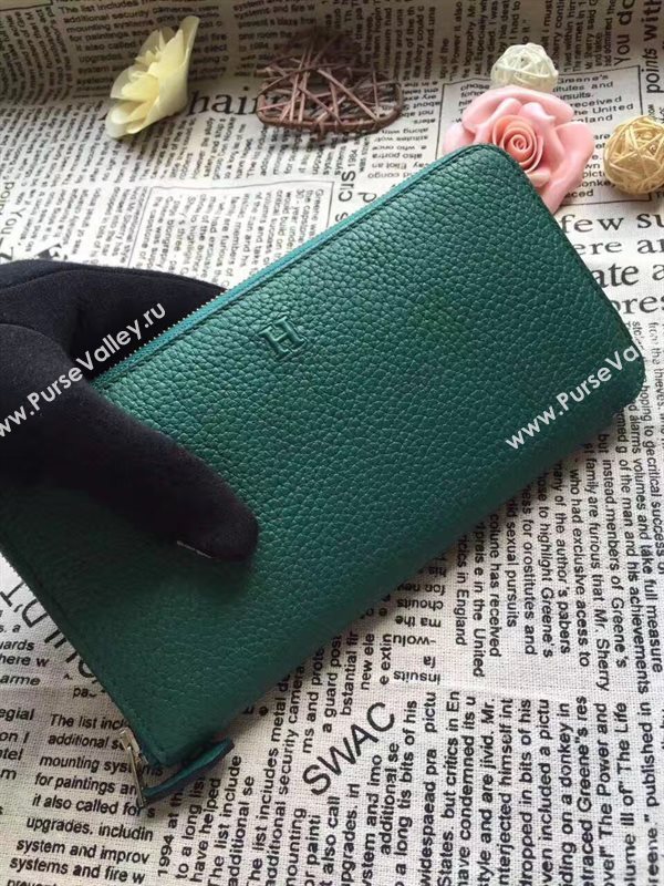 Hermes large wallet green bag 5052