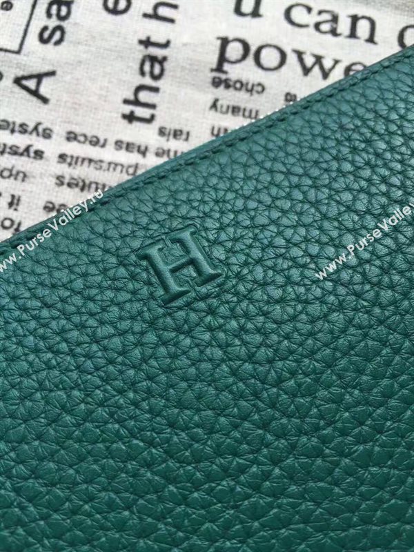 Hermes large wallet green bag 5052