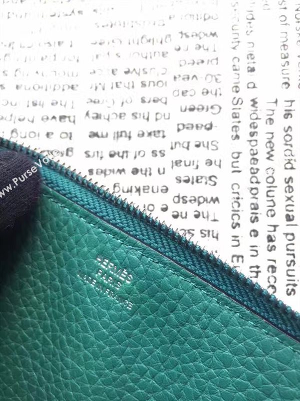 Hermes large wallet green bag 5052