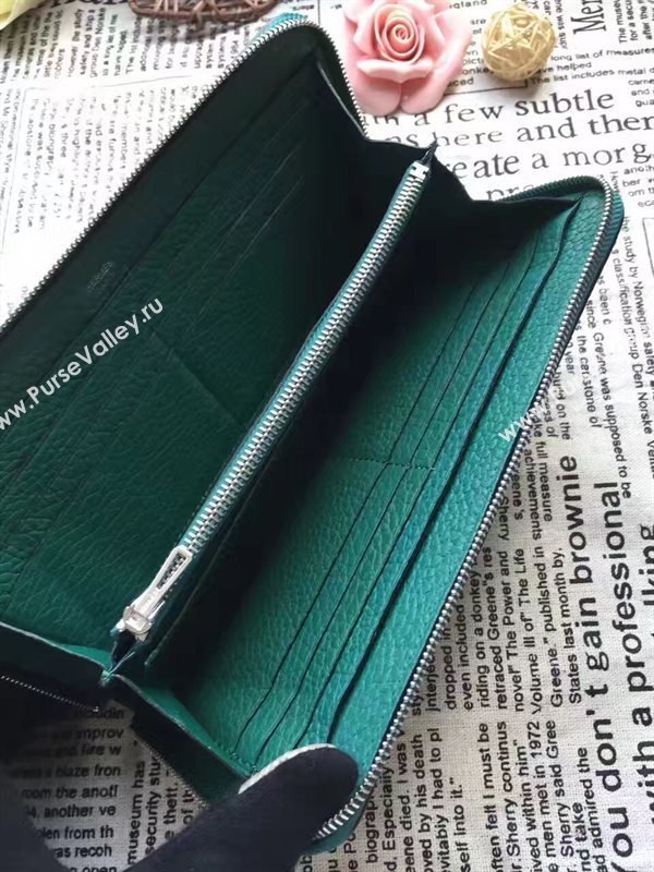 Hermes large wallet green bag 5052