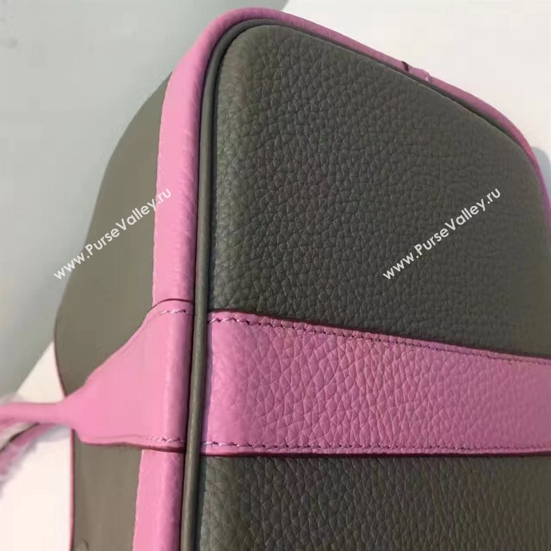 Hermes Garden Party tri-color gray handbag pink bag 5064