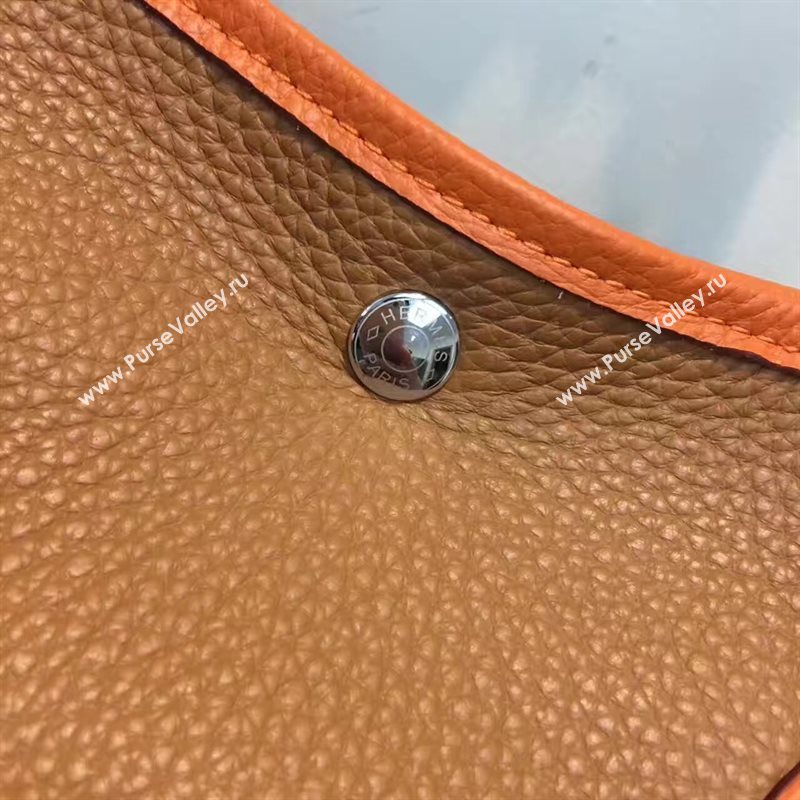 Hermes Garden Party tri-color tan handbag bag 5065