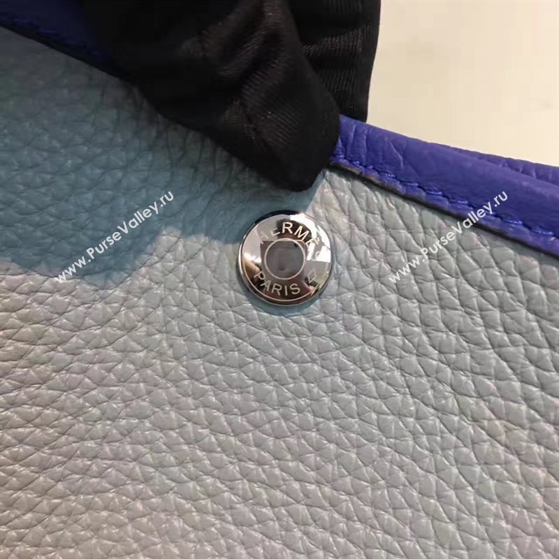 Hermes Garden Party tri-color gray handbag bag 5066