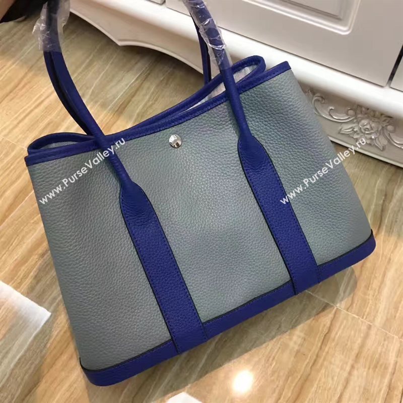 Hermes Garden Party tri-color gray handbag bag 5066