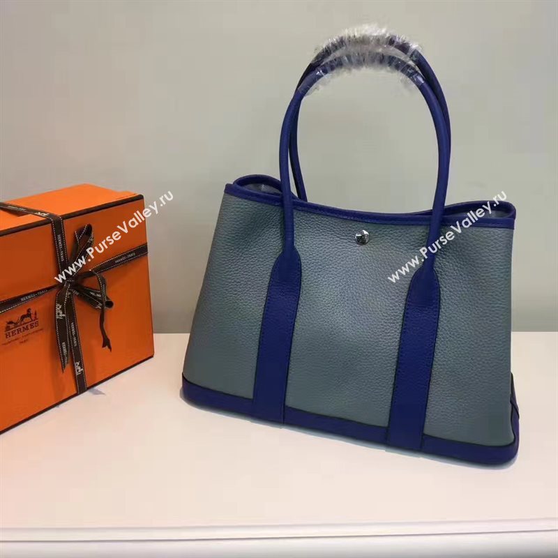 Hermes Garden Party tri-color gray handbag bag 5066