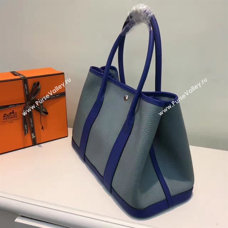 Hermes Garden Party tri-color gray handbag bag 5066