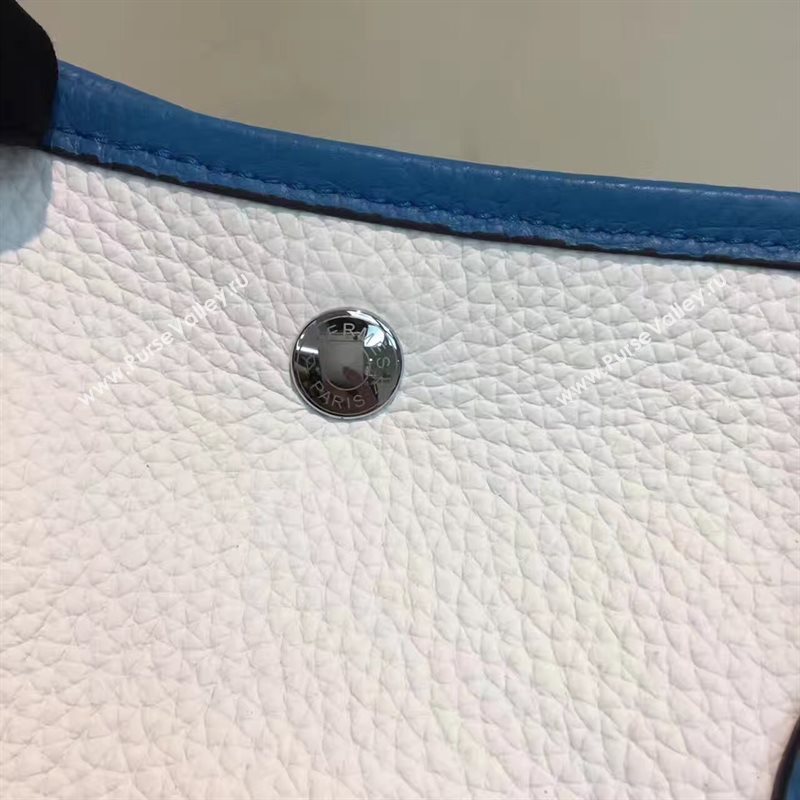 Hermes Garden Party tri-color cream handbag bag 5067