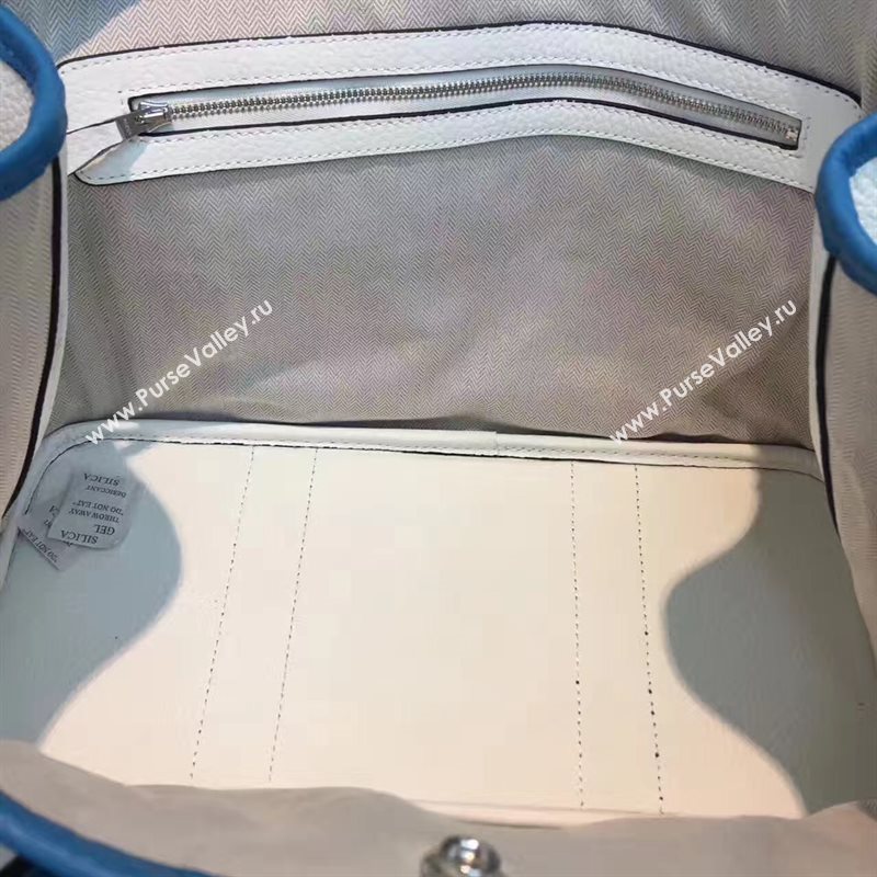 Hermes Garden Party tri-color cream handbag bag 5067