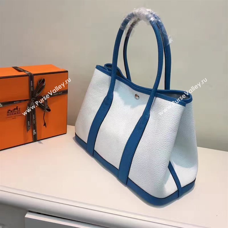 Hermes Garden Party tri-color cream handbag bag 5067