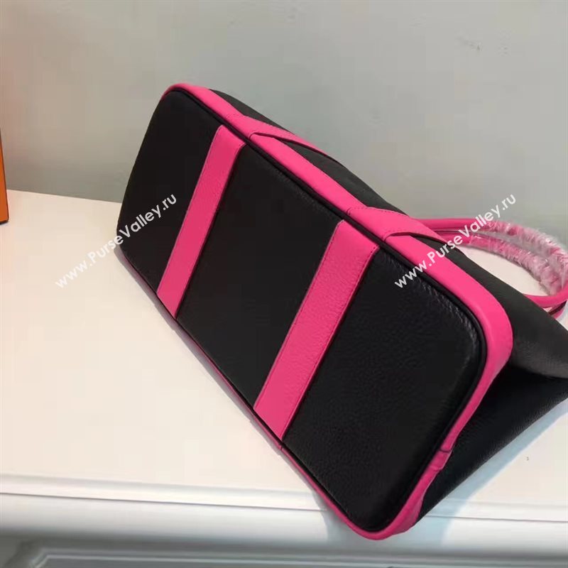 Hermes Garden Party tri-color black handbag bag 5068