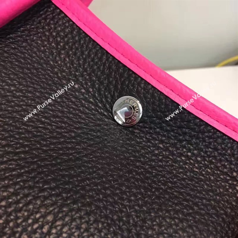 Hermes Garden Party tri-color black handbag bag 5068