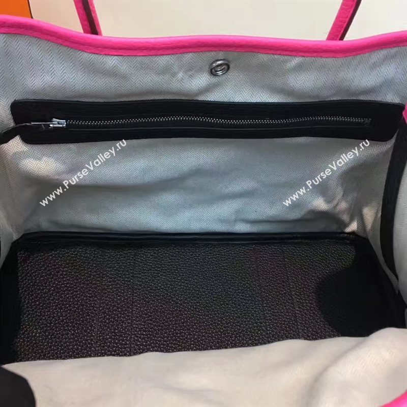 Hermes Garden Party tri-color black handbag bag 5068