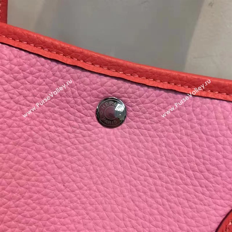 Hermes Garden Party tri-color pink handbag bag 5069