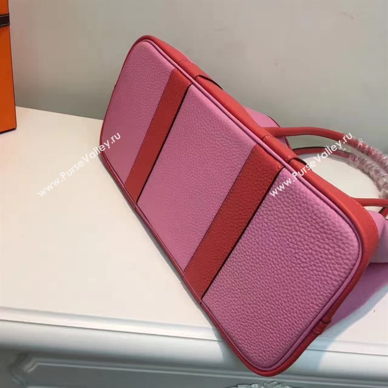 Hermes Garden Party tri-color pink handbag bag 5069