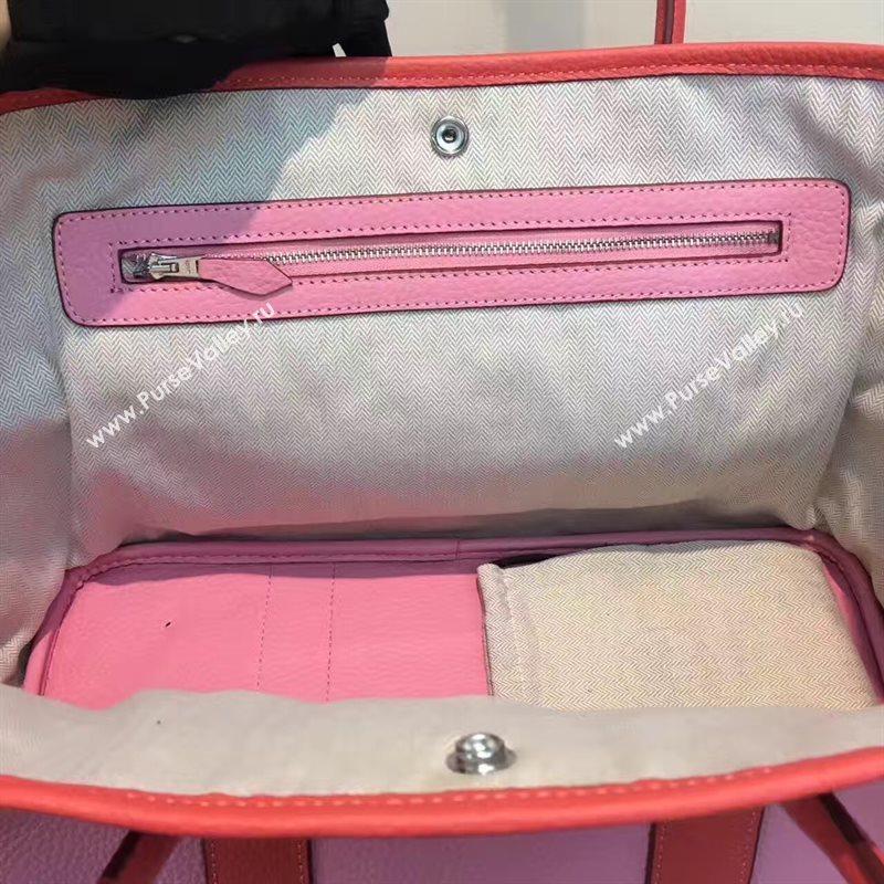 Hermes Garden Party tri-color pink handbag bag 5069