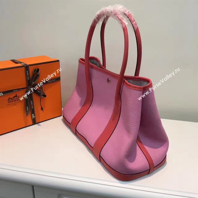 Hermes Garden Party tri-color pink handbag bag 5069