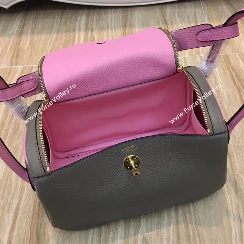 Hermes Lindy pink gray bags 5081