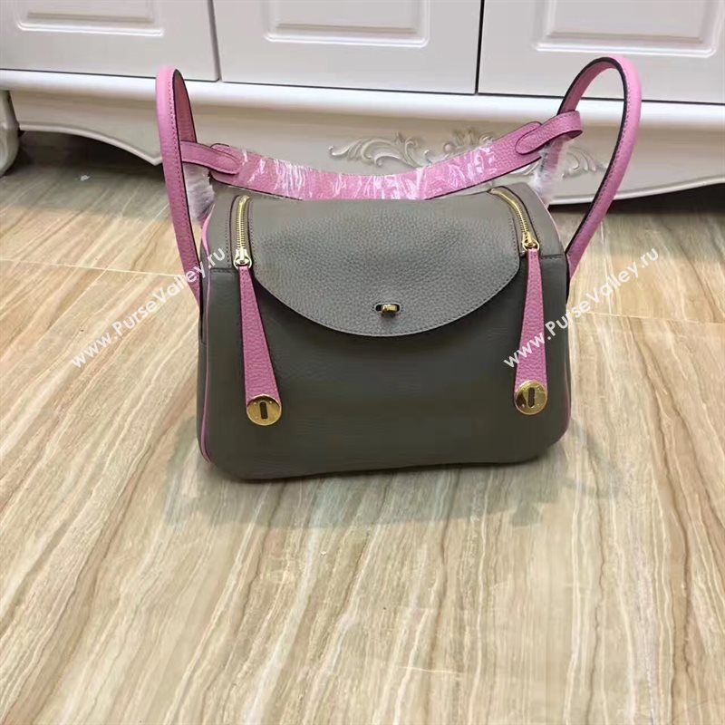 Hermes Lindy pink gray bags 5081