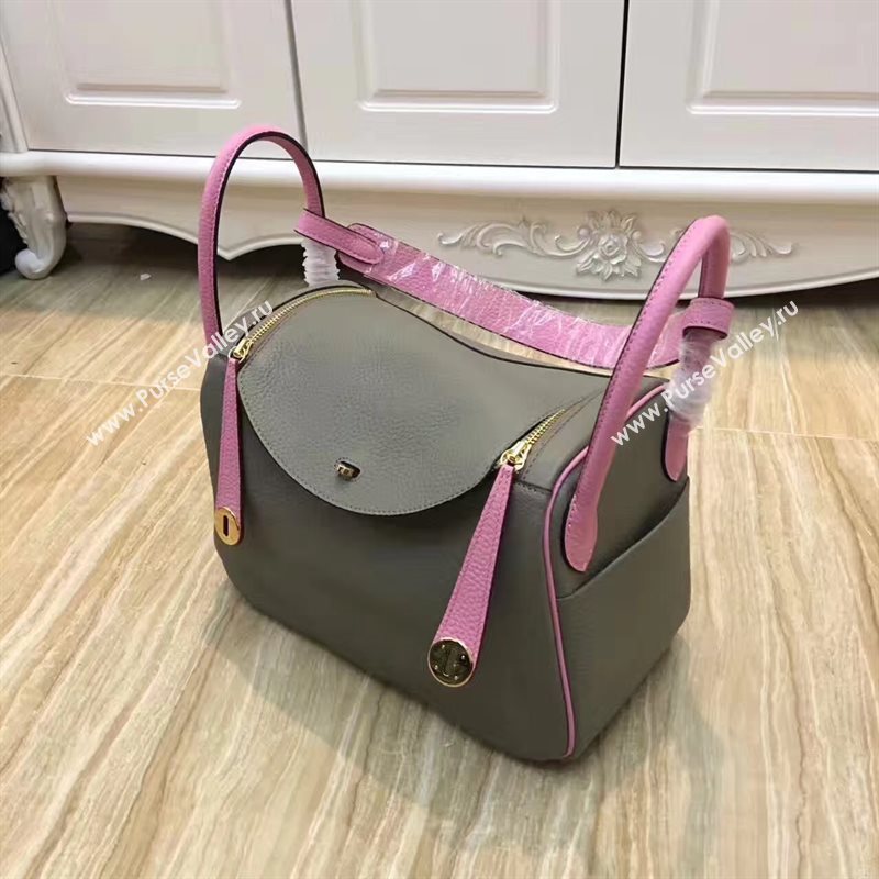 Hermes Lindy pink gray bags 5081