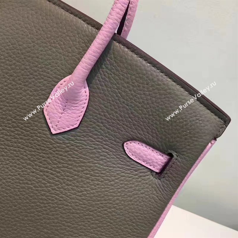 Hermes tri-color Birkin gray pink v bag 5083