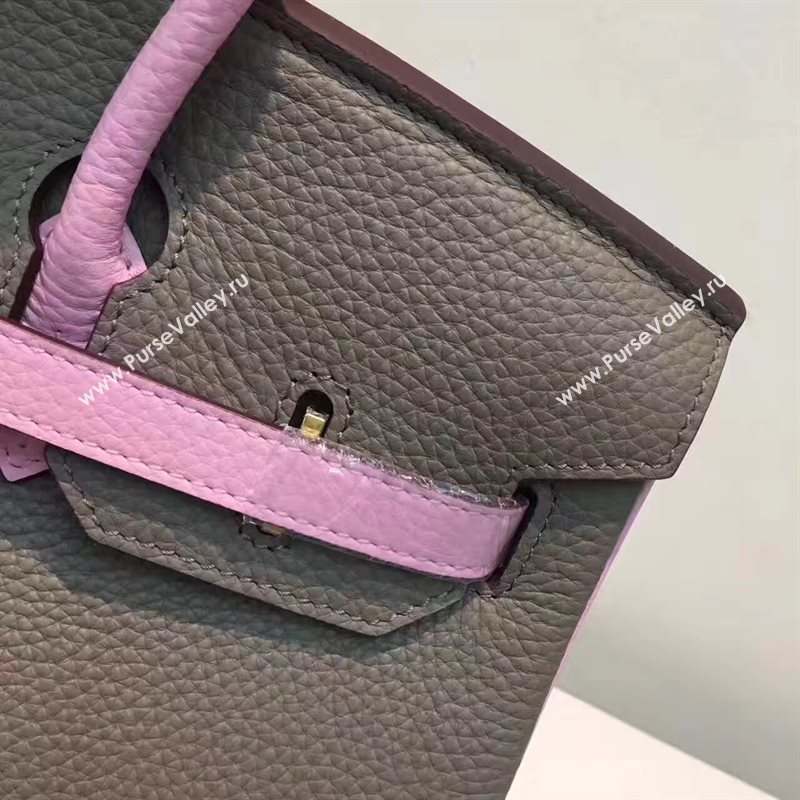 Hermes tri-color Birkin gray pink v bag 5083