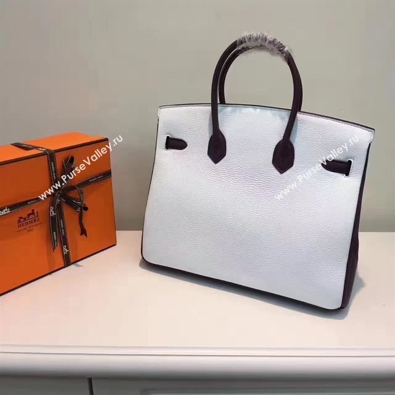 Hermes tri-color Birkin black cream bag 5084