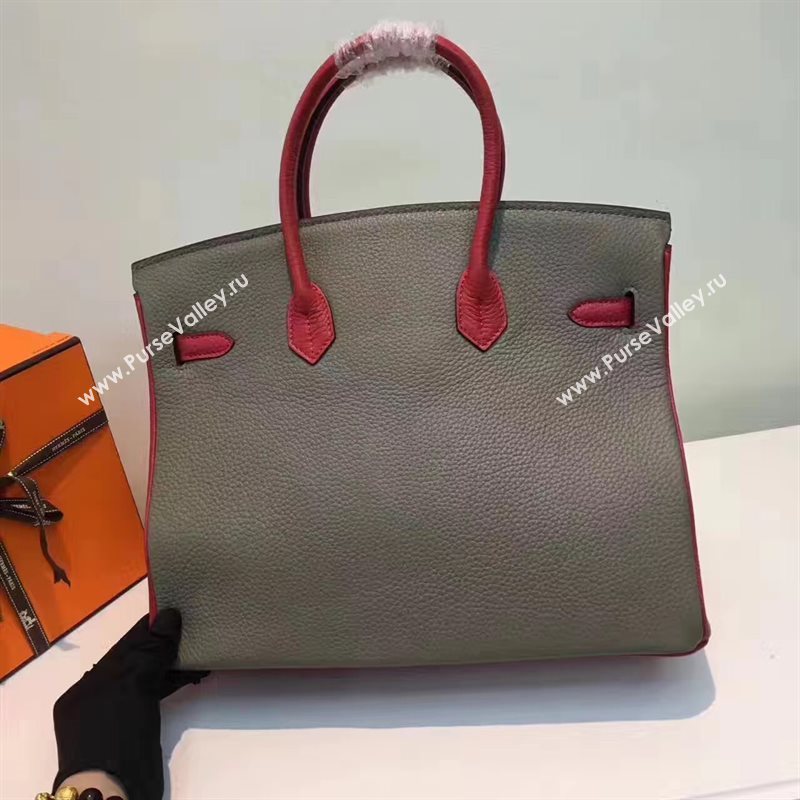 Hermes tri-color Birkin gray white bag 5085