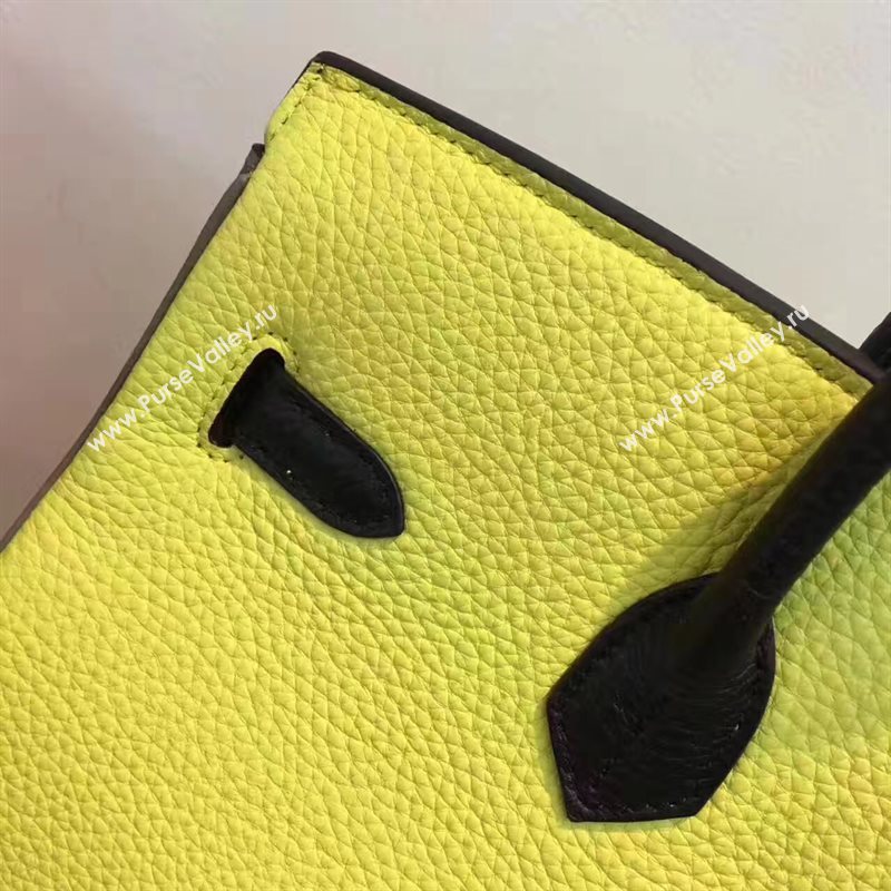 Hermes tri-color Birkin gray yellow bag 5086