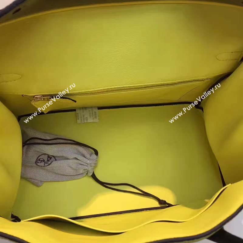 Hermes tri-color Birkin gray yellow bag 5086