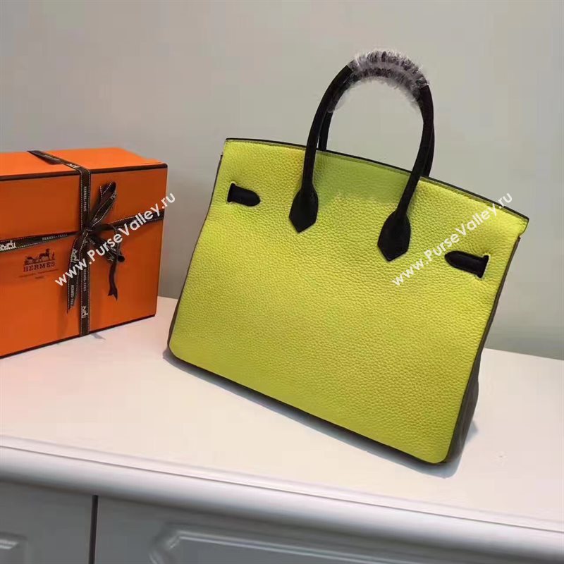 Hermes tri-color Birkin gray yellow bag 5086