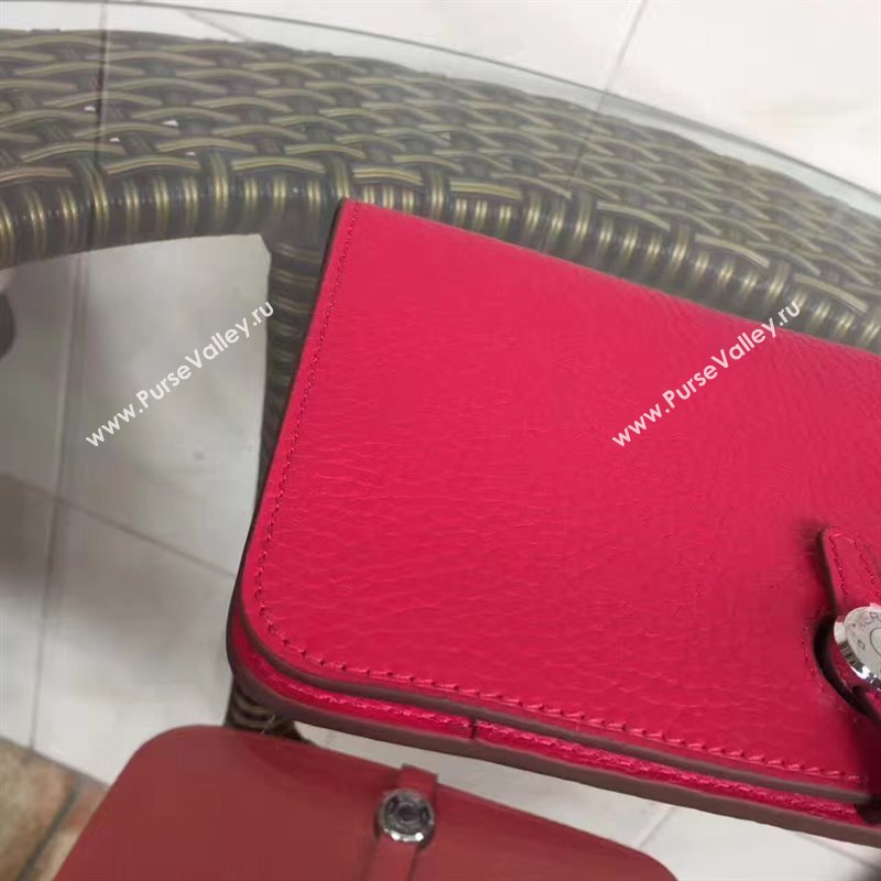 Hermes dogon red wallet bag 5087