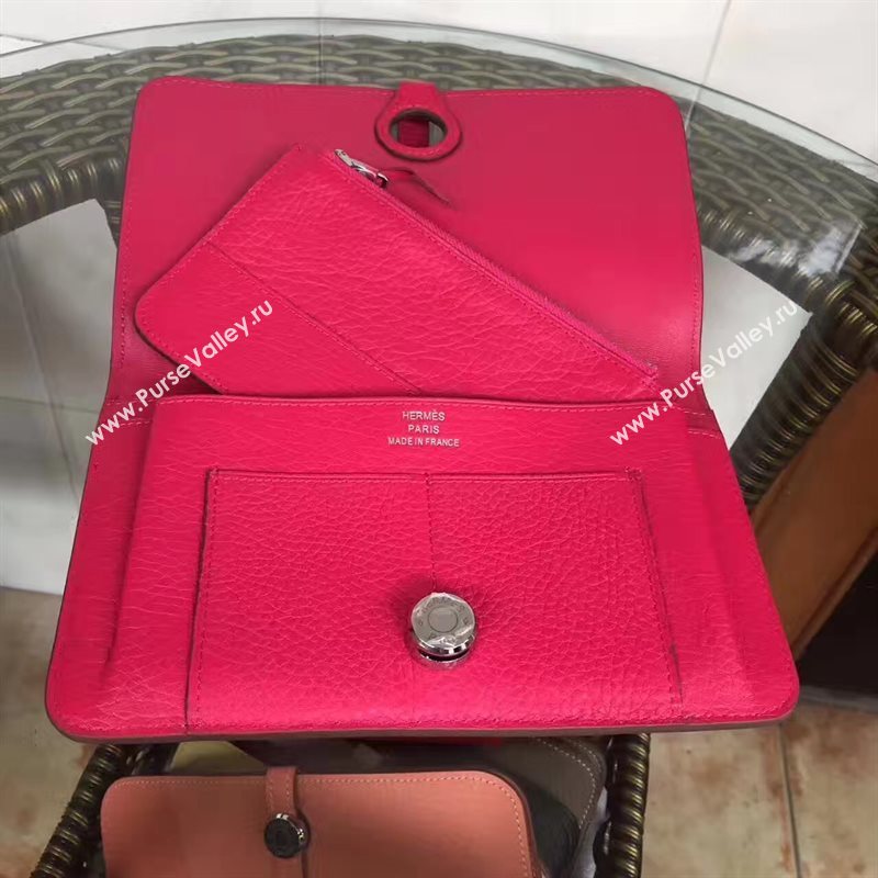 Hermes dogon red wallet bag 5087