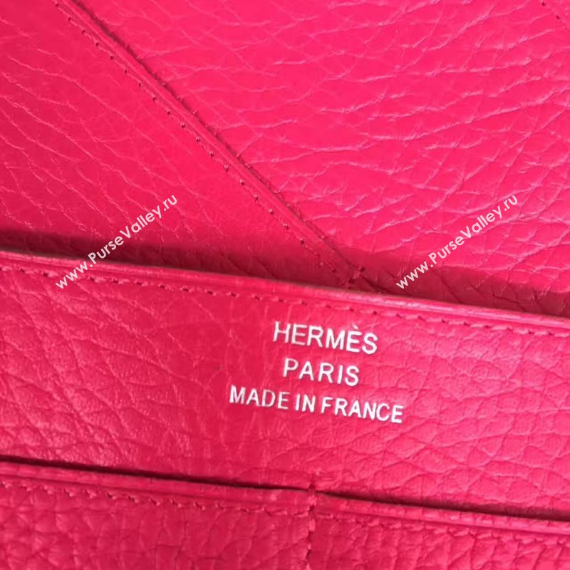 Hermes dogon red wallet bag 5087