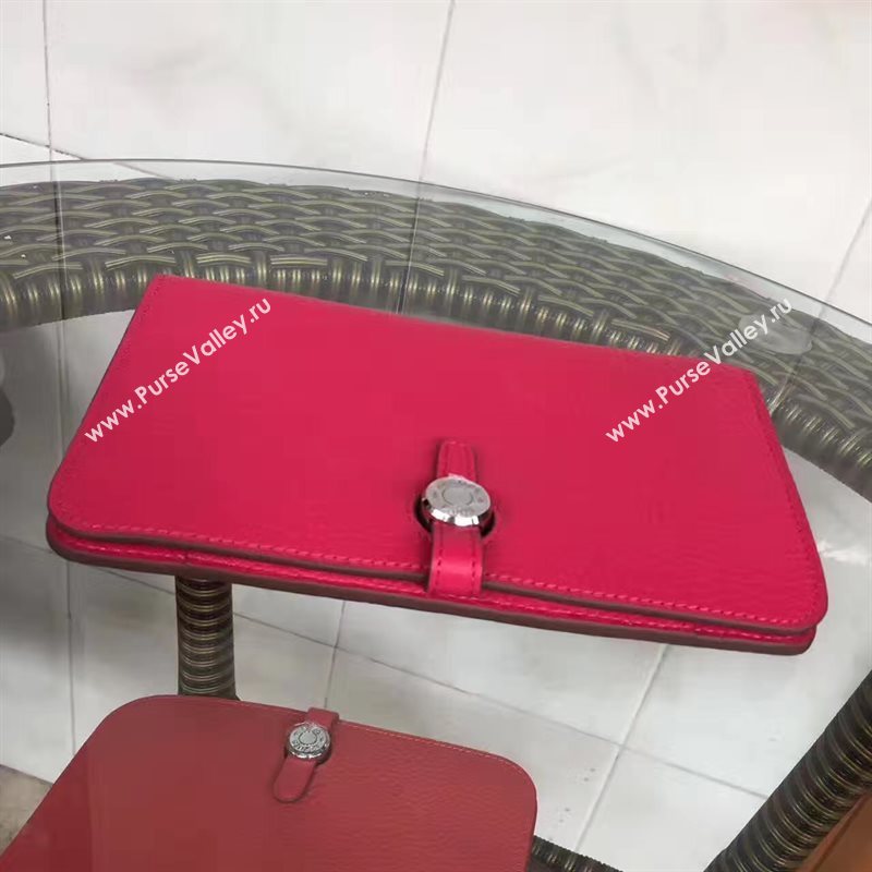 Hermes dogon red wallet bag 5087