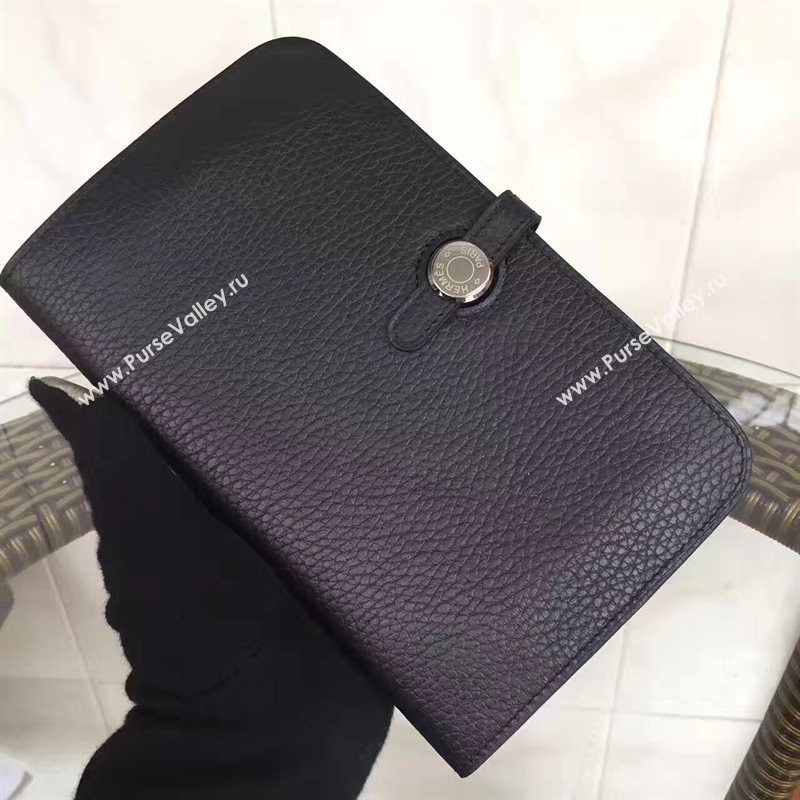 Hermes dogon black wallet bag 5088