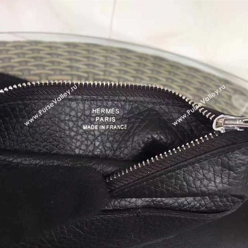 Hermes dogon black wallet bag 5088