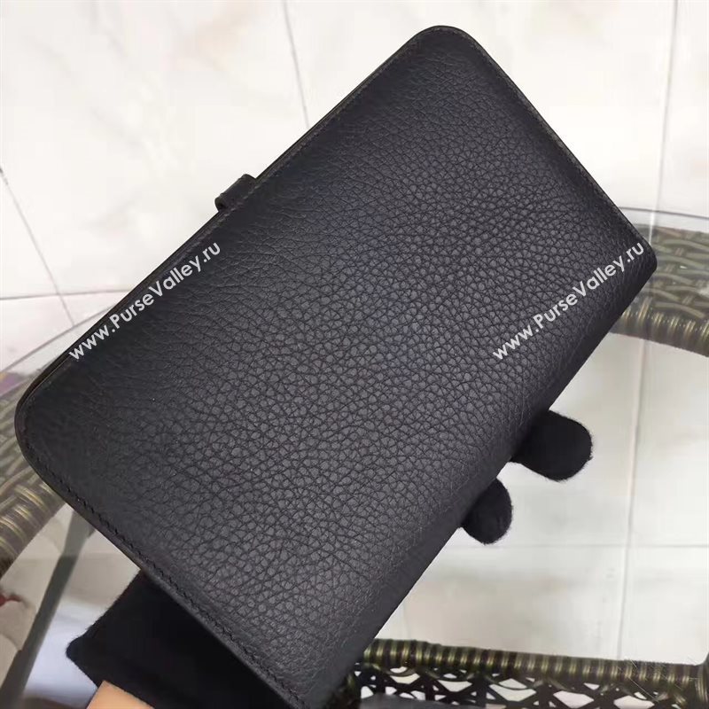 Hermes dogon black wallet bag 5088