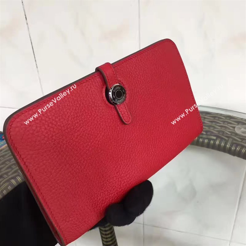 Hermes dogon red wallet bag 5090