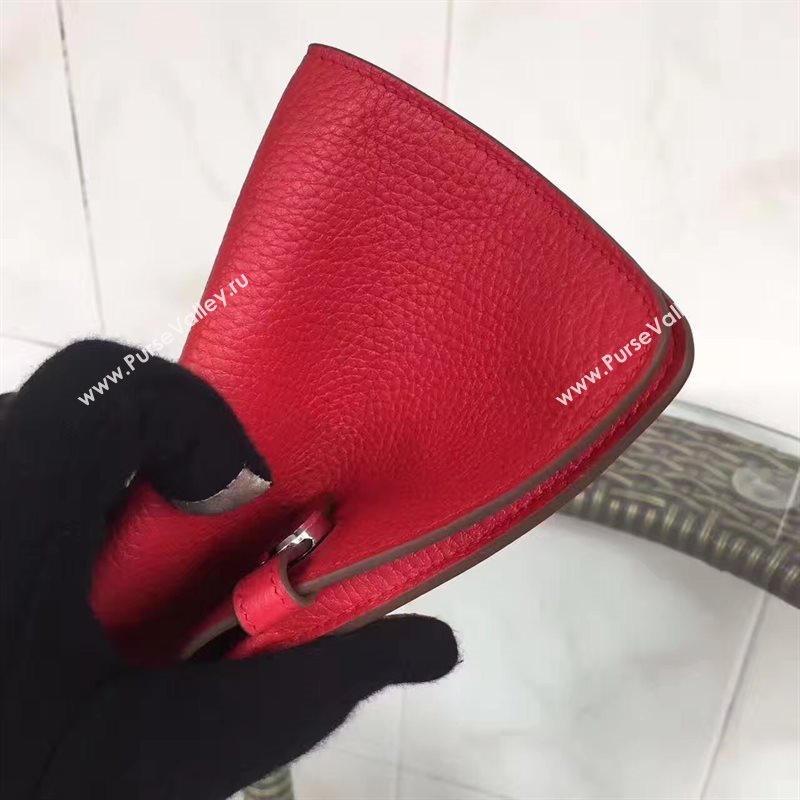 Hermes dogon red wallet bag 5090