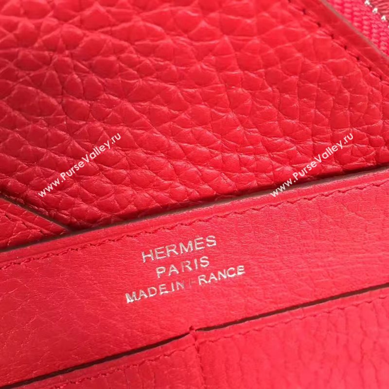 Hermes dogon red wallet bag 5090